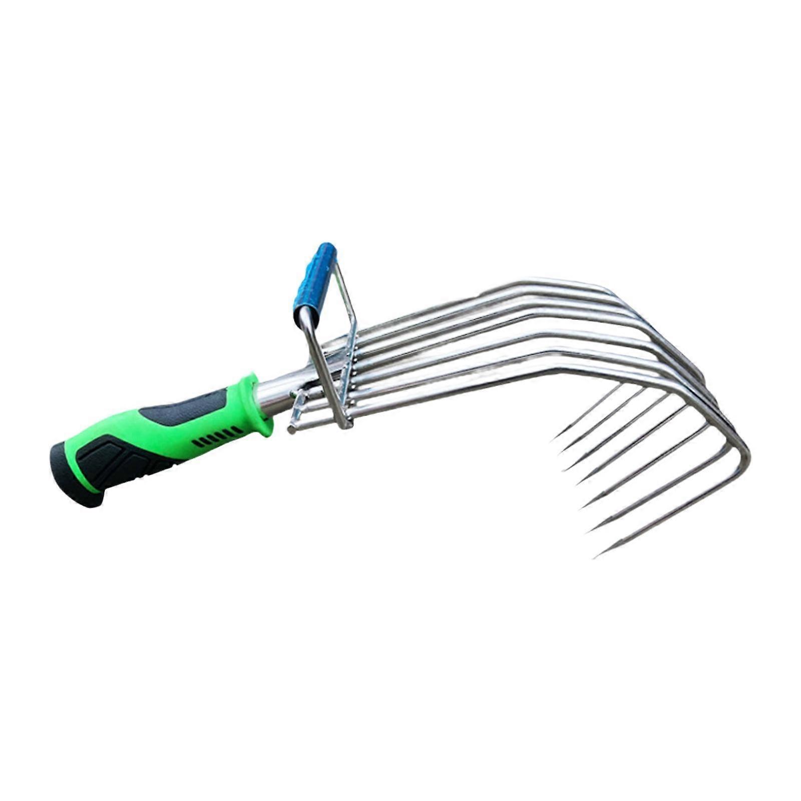Hand Rake Versatile Clamming Rake Handheld Leaf Rake for Lawn Backyard Patio