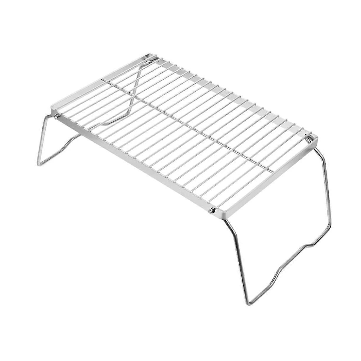 Stainless Steel Grill Wire Mesh Rack for Camping BBQ Picnic Fireplace Baking Cooling