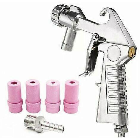 Air Siphon Spray Gun Abrasive Tool Ceramic Tip Kit Power Tools Sprayer