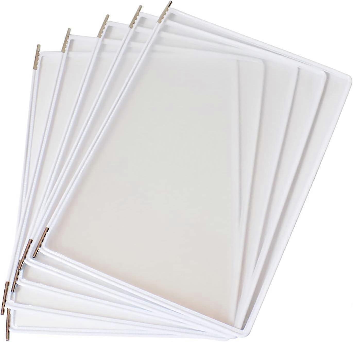 A4 Price List Holder with 10 Display Panels, Orange Wall or Table Stand, Menu and Sign Holder, Advertising System