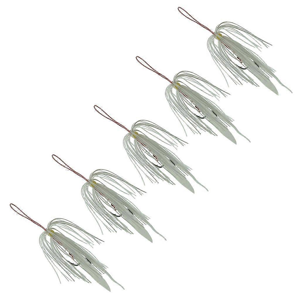 Double Fishing Assist Hook for Vertical Jigging Lures, 5Pcs Jigging Hook Set