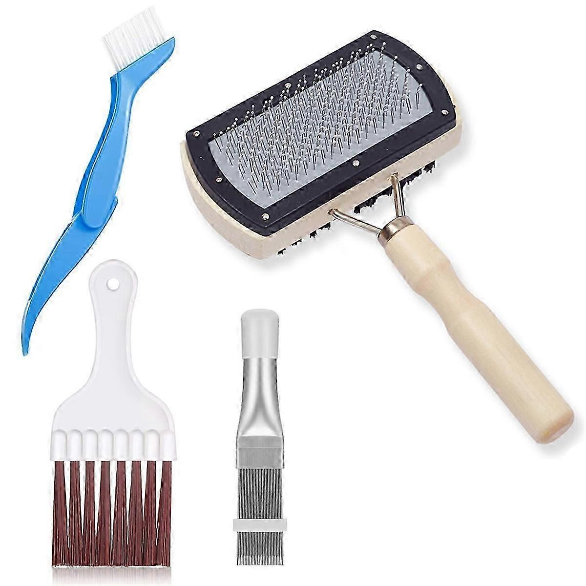 4 Pcs Air Conditioner Condenser Fin Cleaning Brush Kit