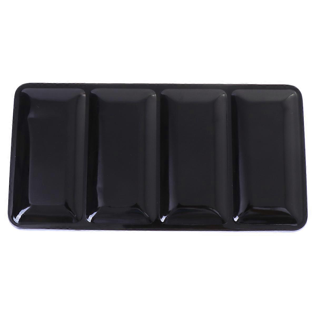 Watercolor Paint Pans Empty Iron Boxes Rectangular For Travelling Painting Black 22.5 x 11 x 2 Cm Portable 1 Empty Paint Box