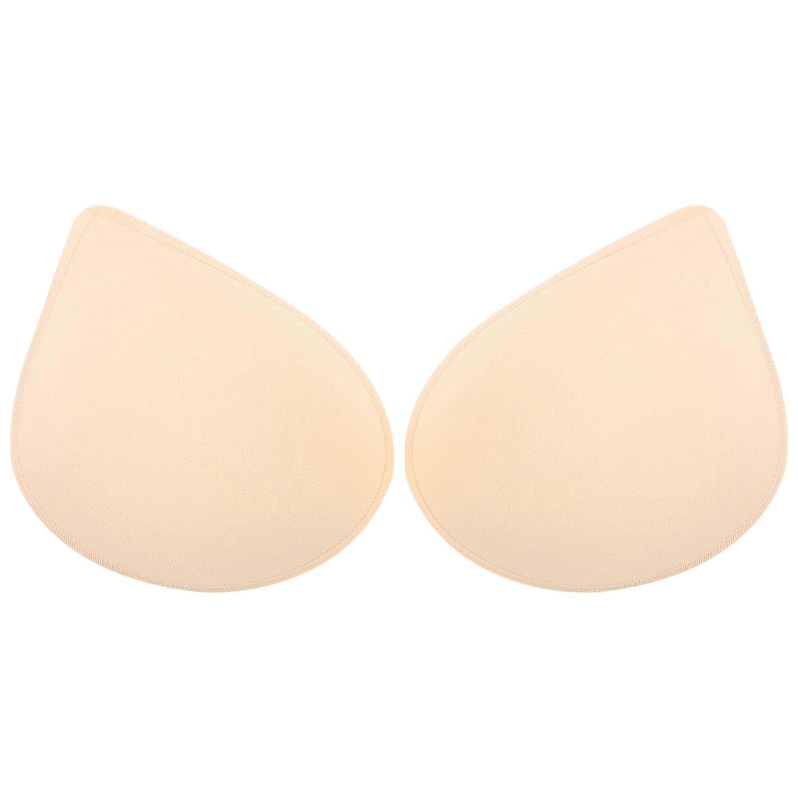 Thin Removable Breast Pads for Yoga, Sports & Swimwear – Skin Friendly, Breathable with Lock Edge & Sponge Inserts for Daily Wear