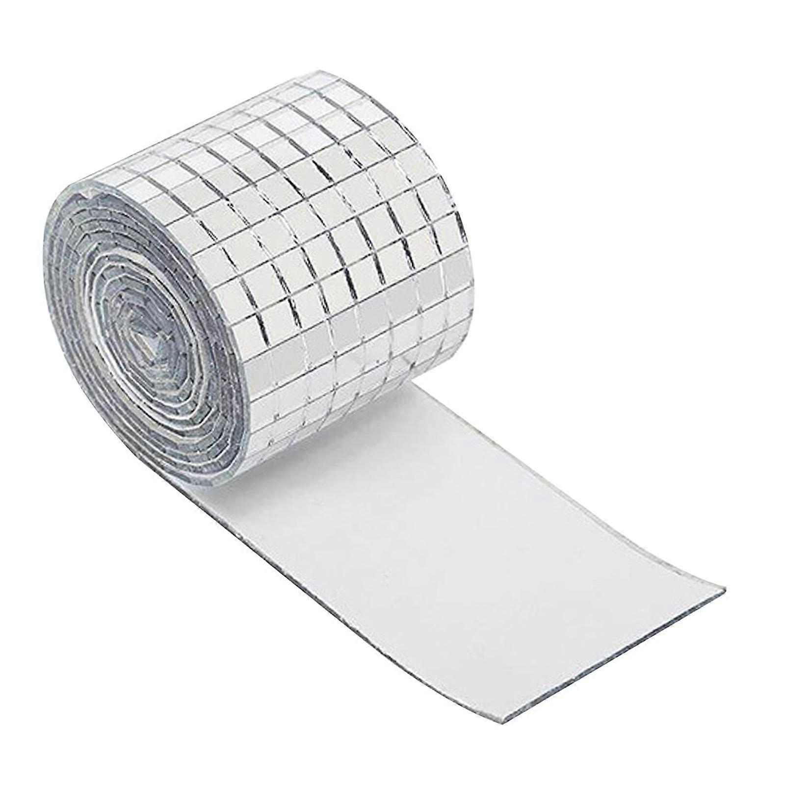 Mosaic tiles, mini square tiles, mini disco ball mirror tiles, mosaic stickers for handmade crafts, 30 x 30 cm large tile