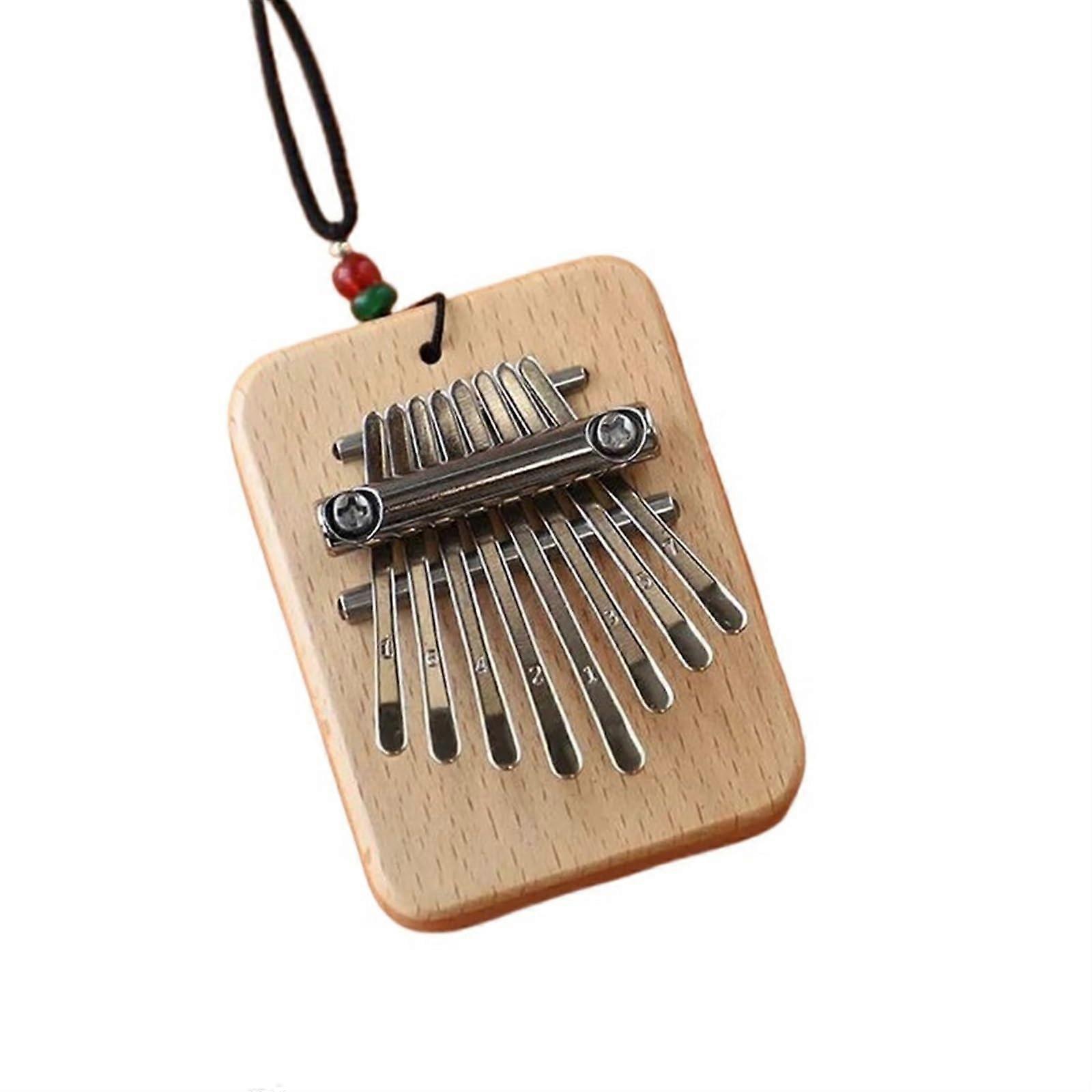 Kalimba Mini 8-Key Thumb Piano Portable For Beginners Key C 8-Note Instrument