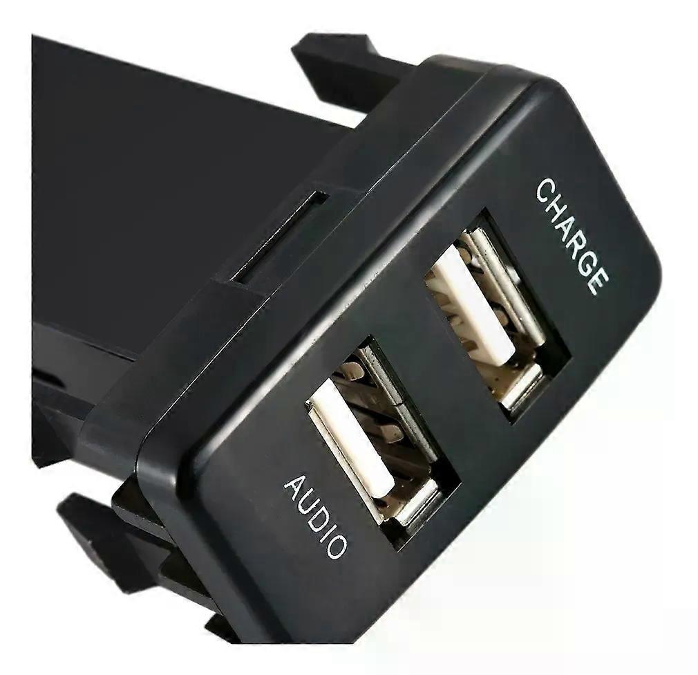 Cargador Enchufe De La Interfaz Usb Coche 5v 21a + Entrada