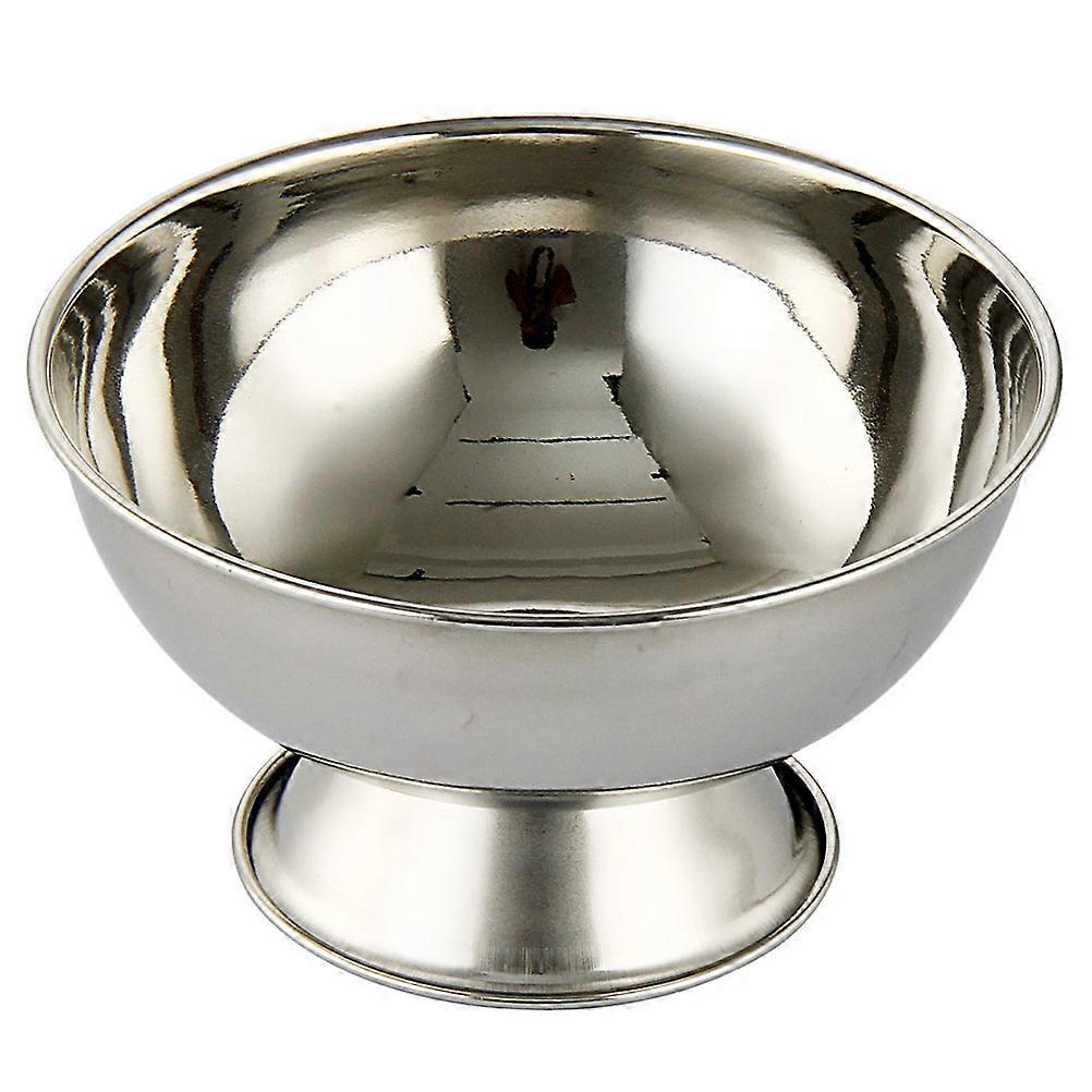 Stainless Steel Shaving Mug with Footed Design, Large Capacity Grooming Bowl for Men, Durable and Stable for Easy Foam Creation