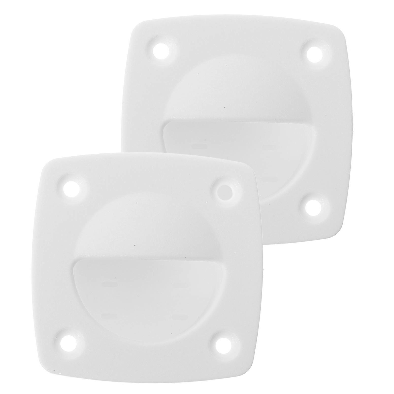 Flush Pull Handle Set for Yachts Durable Nylon Boat Hatch Handle with Satin Finish for Cabinets, Sliding Doors, and Decks