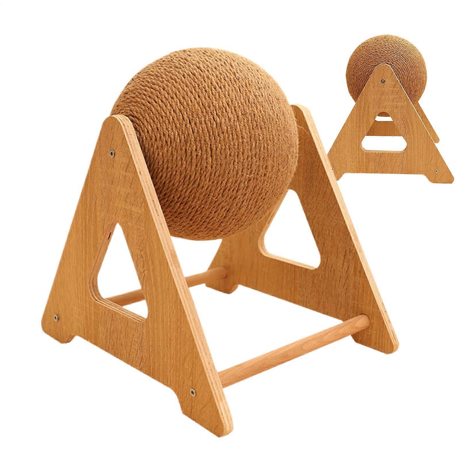 Scratching Ball Cat Toy, Interactive Spinner, 11.42x9.06x11.81in, Engaging Play for Kittens, Chinchillas, and Bunnies