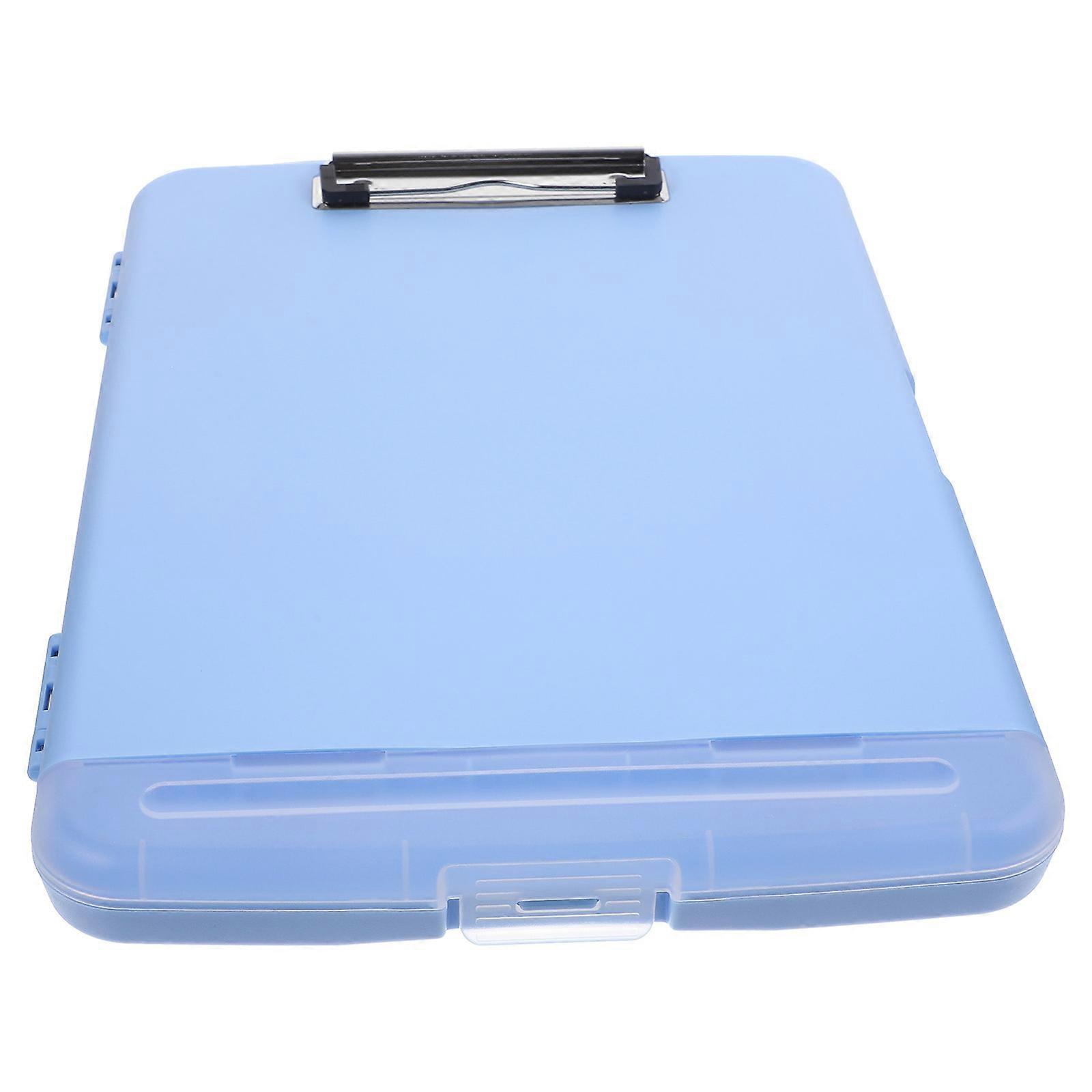 Plastic Storage Clipboard Rectangular Use Sky-Blue 36X24CM 1Pack