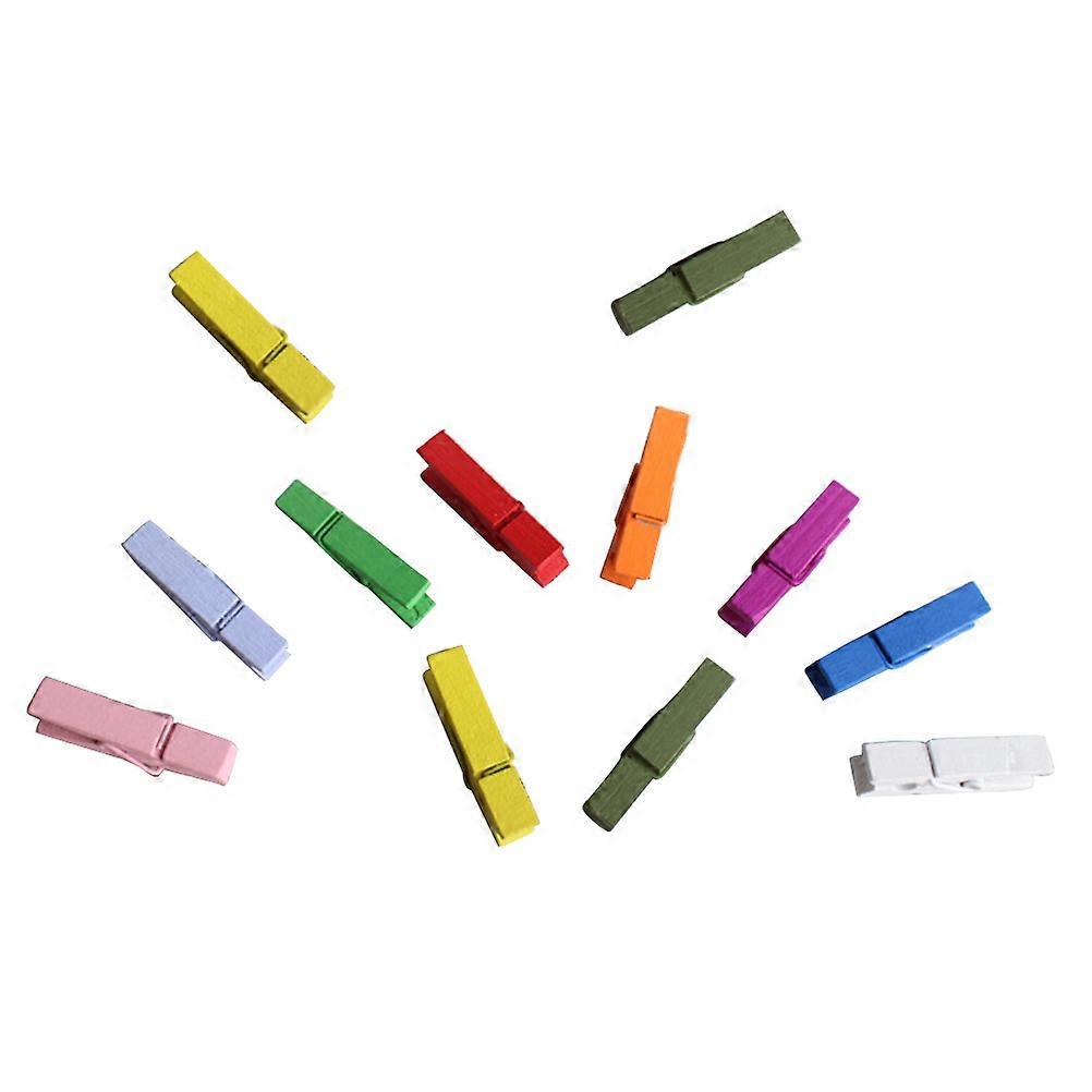 Photo Paper Clips Colored Magnet Clips Practical Design Rectangular Shape Holding Items Home Decoration 12Pcs