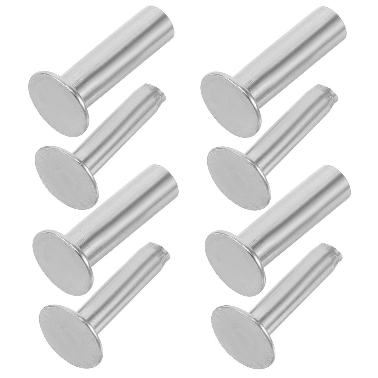 Handcrafted Kitchen Handle Rivets Diy Fixing Kit Stainless Steel Fasteners for Home Silver 4