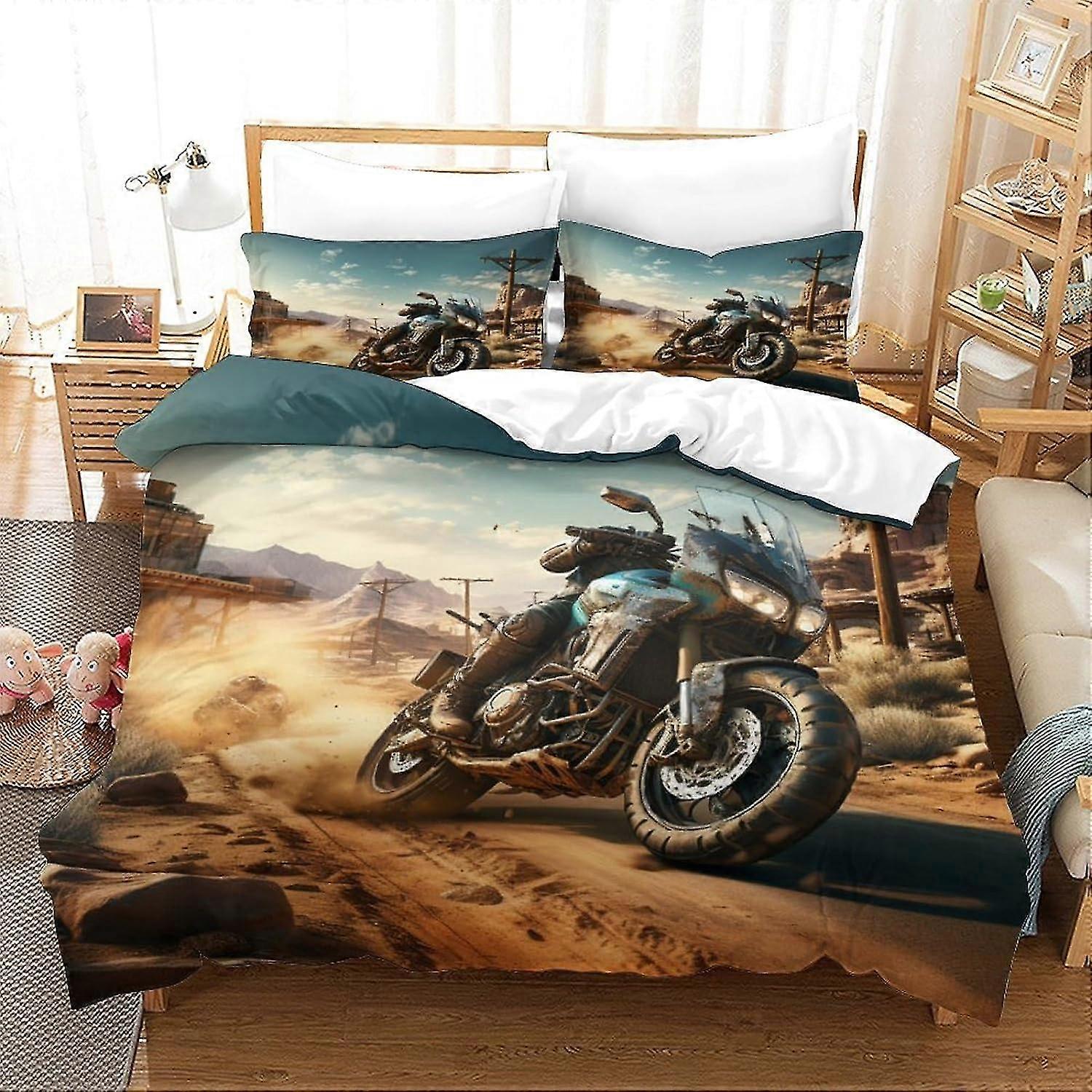 3D-printade sängkläder för barn, påslakanset för pojkar, explosiv rumsinredning för tonårspojkar kung