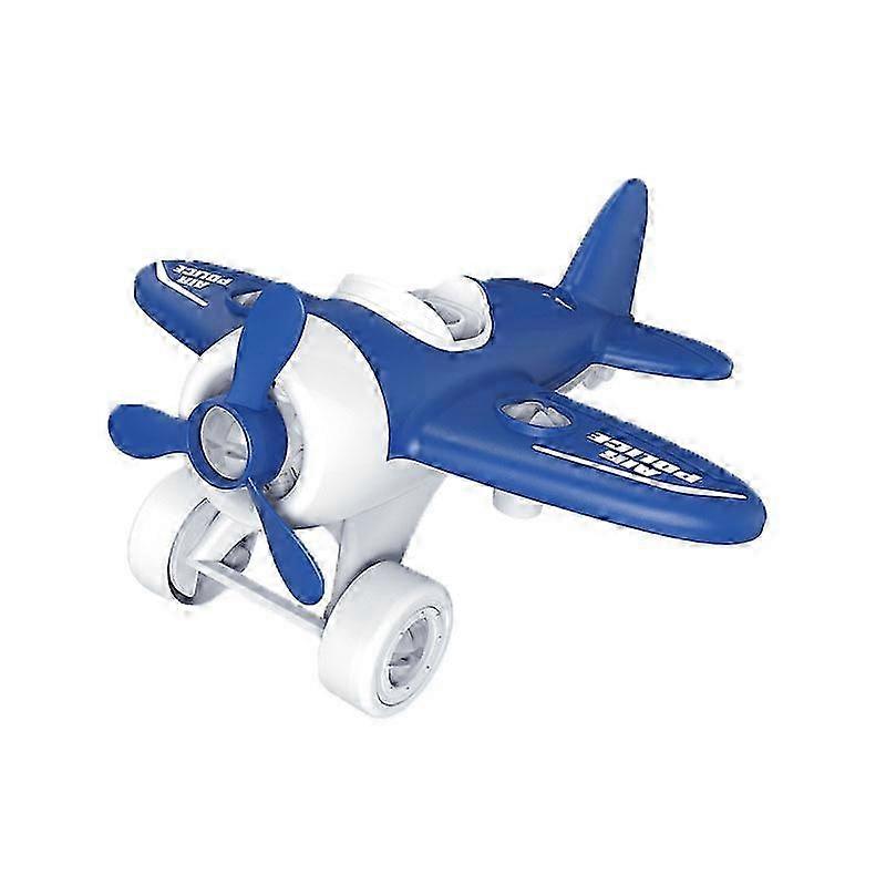 DIY Children's Screw Assembly Airplane Toy - Plastic Building Model in Random Colors, Size 17.5 x 18 x 11.5 cm for Educational Fun