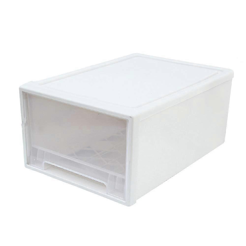 Large Stackable Plastic Storage Box for Clothes, Lingerie, Toys, Versatile Cube Containers with Handles for Easy Access and Organization, Transparent