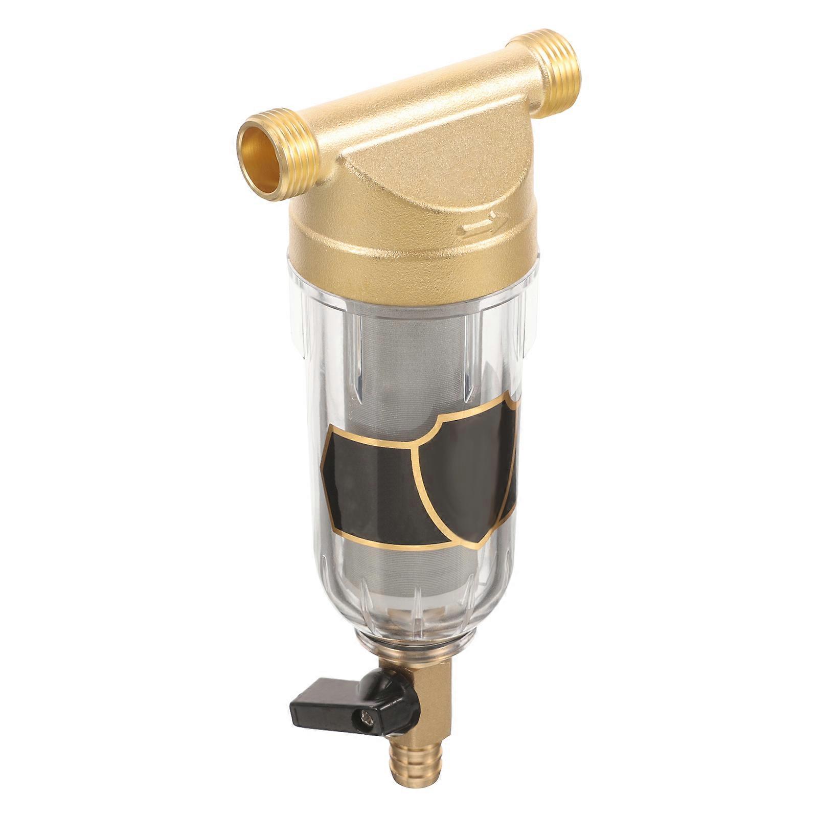 Inline Sediment Water Filters Sediment Filter Tap Water Treatment Copper Impurity Removal 19.60X8.70X5.30CM 1Set