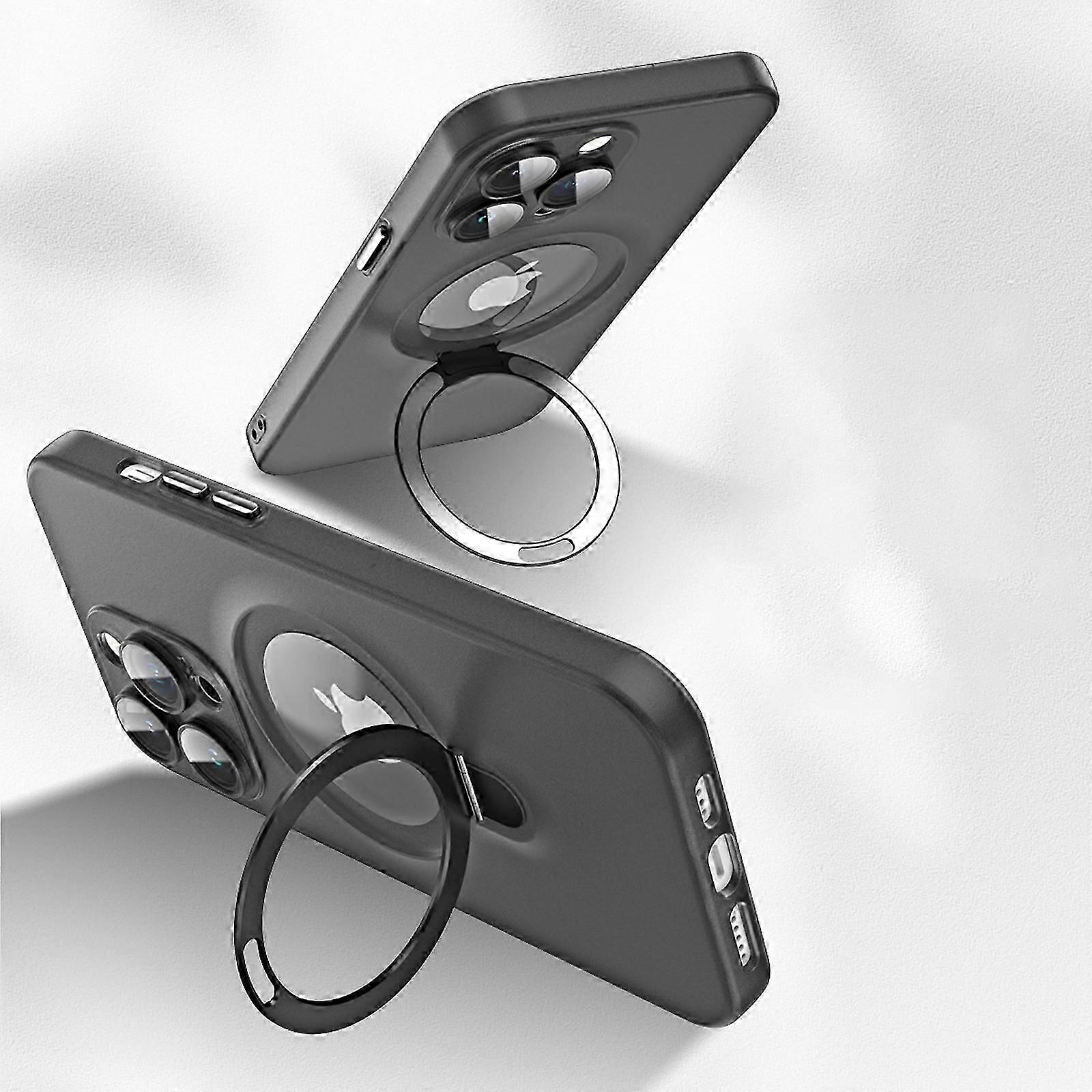 360 Rotatable Ring for iPhone 15 Pro Max/15 Ultra Case, Compatible with MagSafe Stand Magnetic Ring Holder Shockproof Slim Case