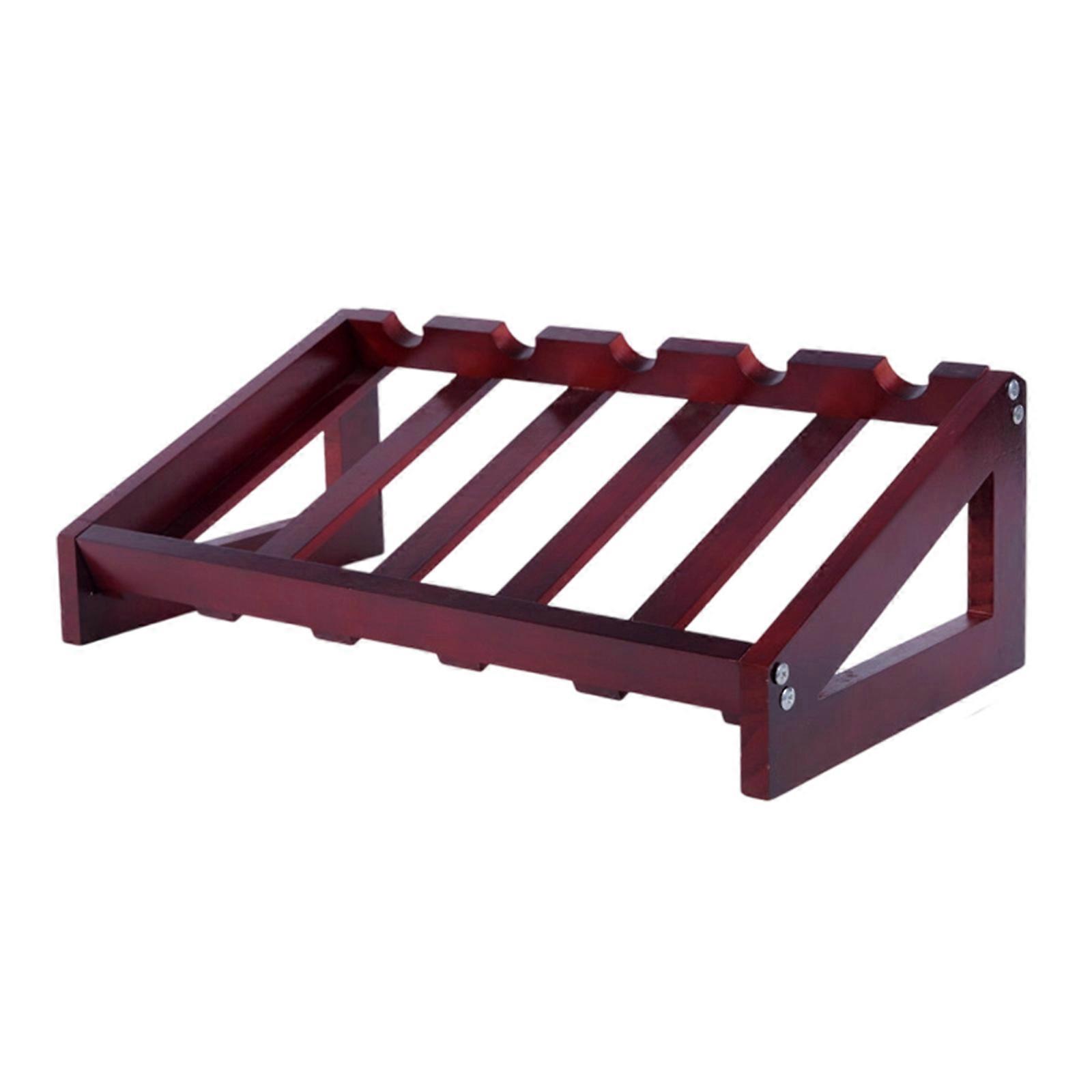 Elegant Vintage Styles Solid Wood Wine Rack Homes Decoration Pubs Cabinet Shelf For Bottles Display And Storage  Burgundy