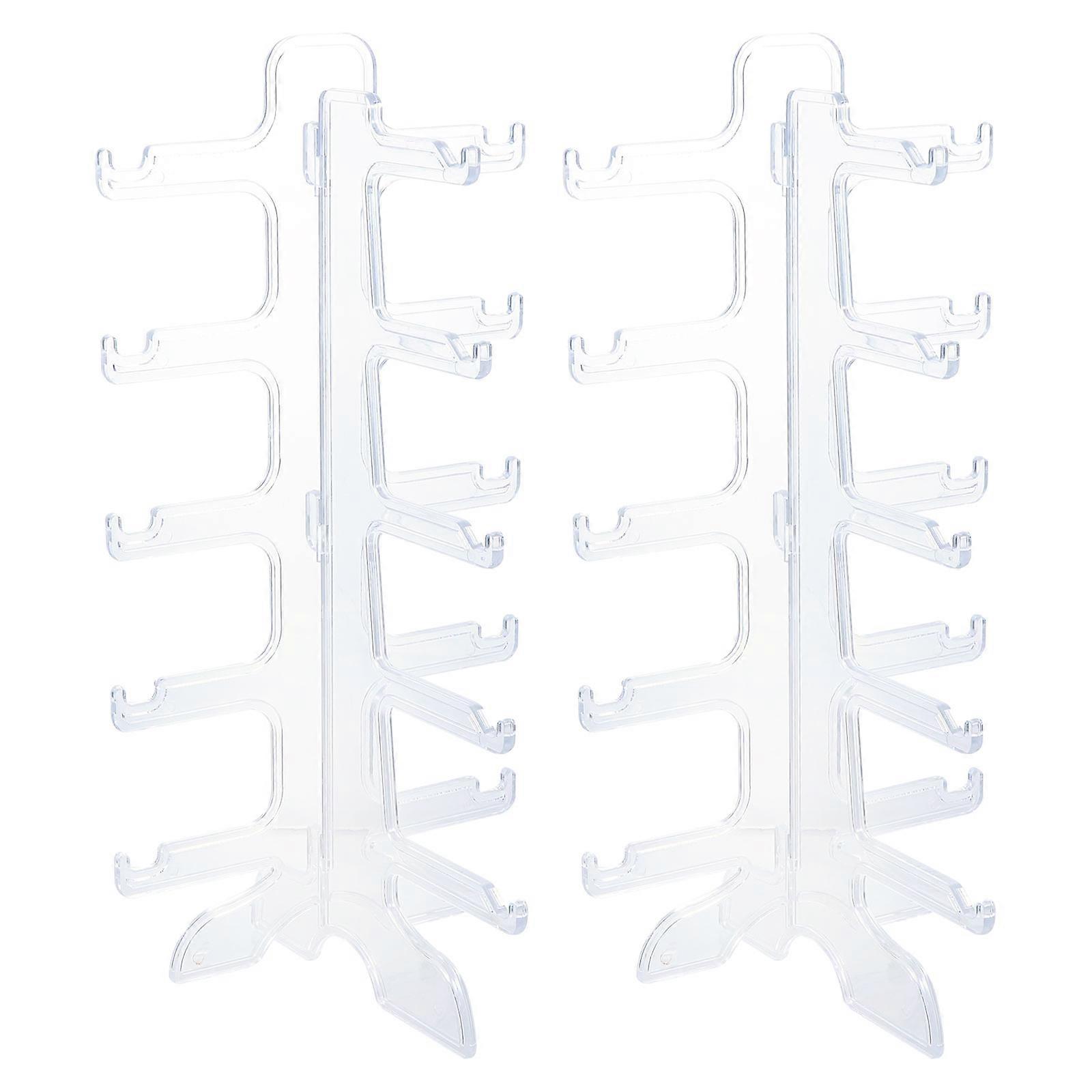 Eyeglasses Organizer Five-Layer Stand for Holding 2Pcs Sunglasses