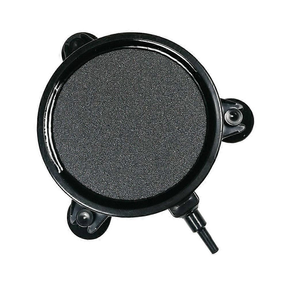 Air Bubble Diffuser Fish Tank Air Pump Round Aquarium Aeration Black 13.7x10.7cm Oxygenation 1Pcs