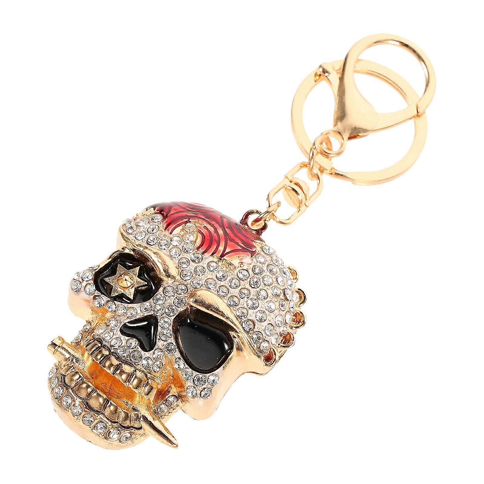 Creative Bag Charm Sparkling Key Chain Shape Fashionable Accessory 12X4.5X2CM