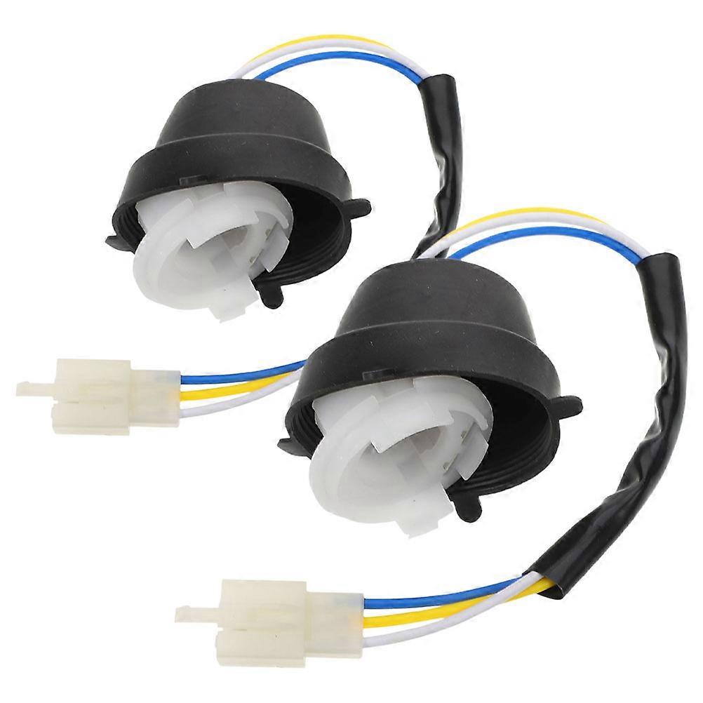 Waterproof Motorcycle Light Socket Holder Adapters Durable and Reliable Motorcycle Scooter 2Pcs