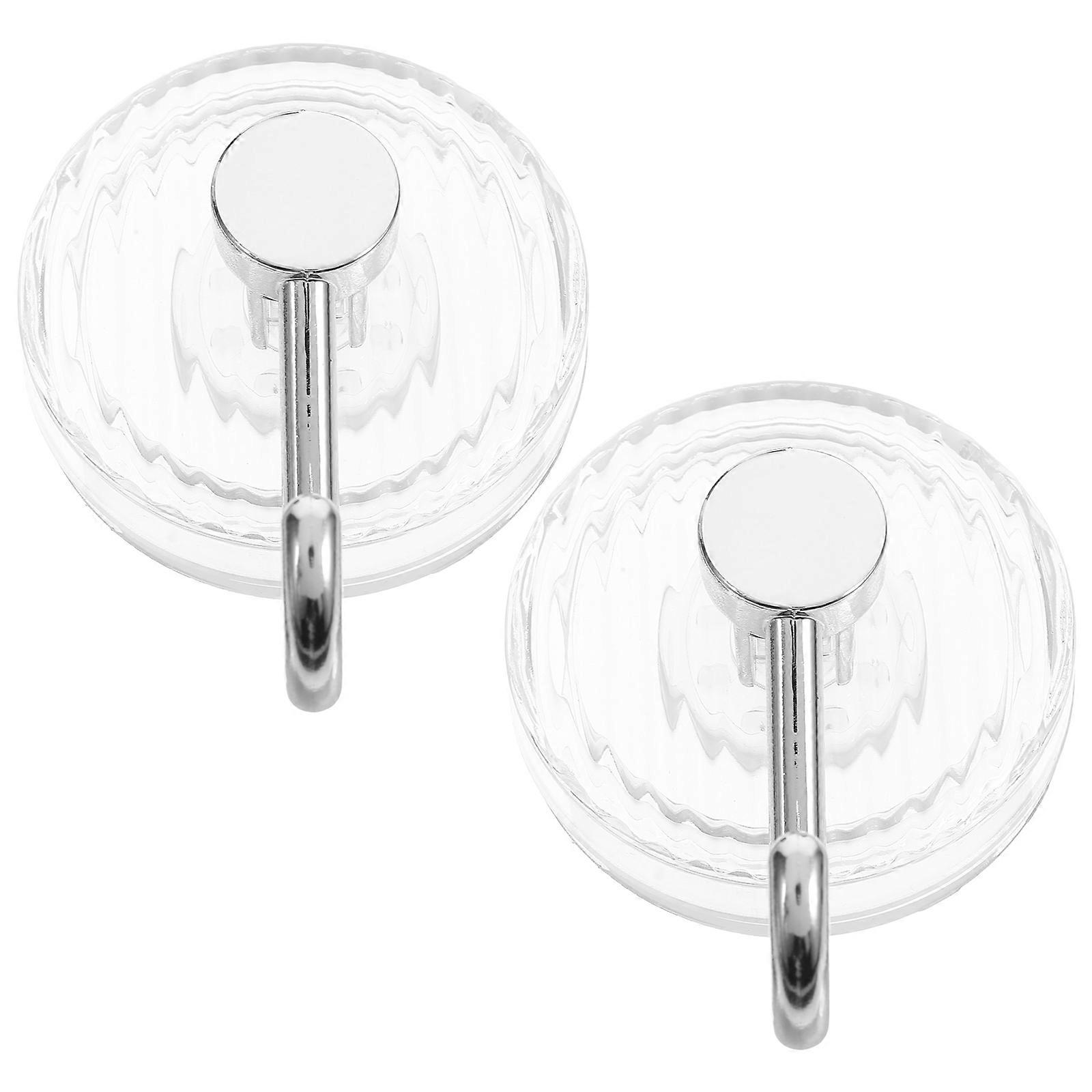 Masteelf 2pcs Suction Cups Hooks Hangers Removable Reusable for Window Glass Door Suction Hooks