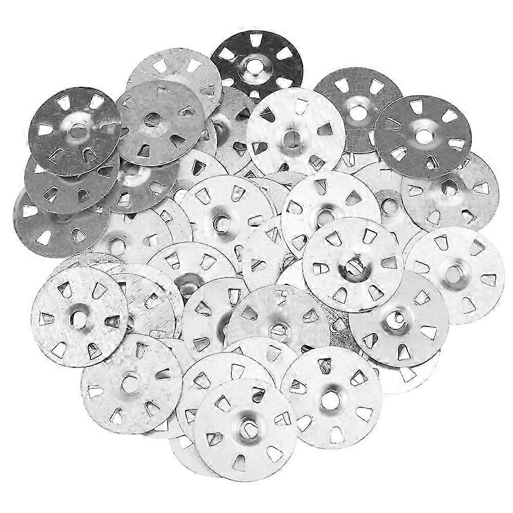 Pack of 100 35mm Diameter Galvanized Iron Thermoboard Insulation Washers Fixed Nail Gaskets for Thermal Insulation and Plasterboardx
