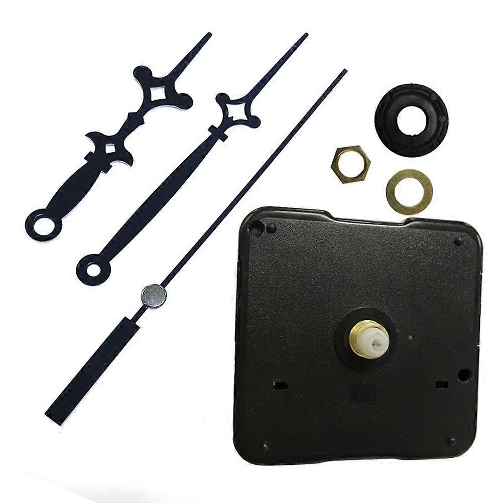 Clock Parts Silent Precise Timekeeping Quartz Movement For Wall Clocks Black 1Set