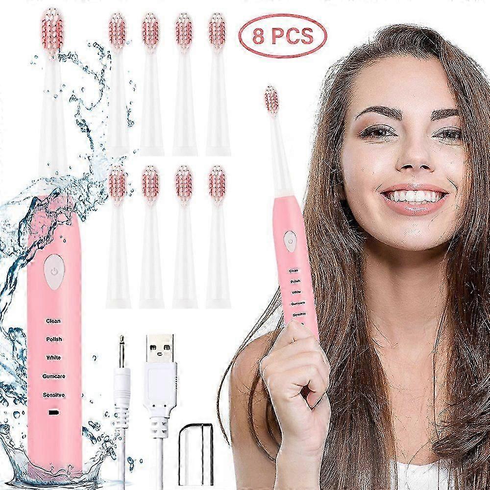 Electric toothbrush Sonic toothbrush USB Rechargeable 5 brushing modes Brushing time reminder