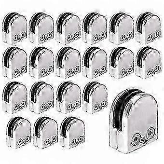 10 Stück Edelstahl Glashalter Glasklemme