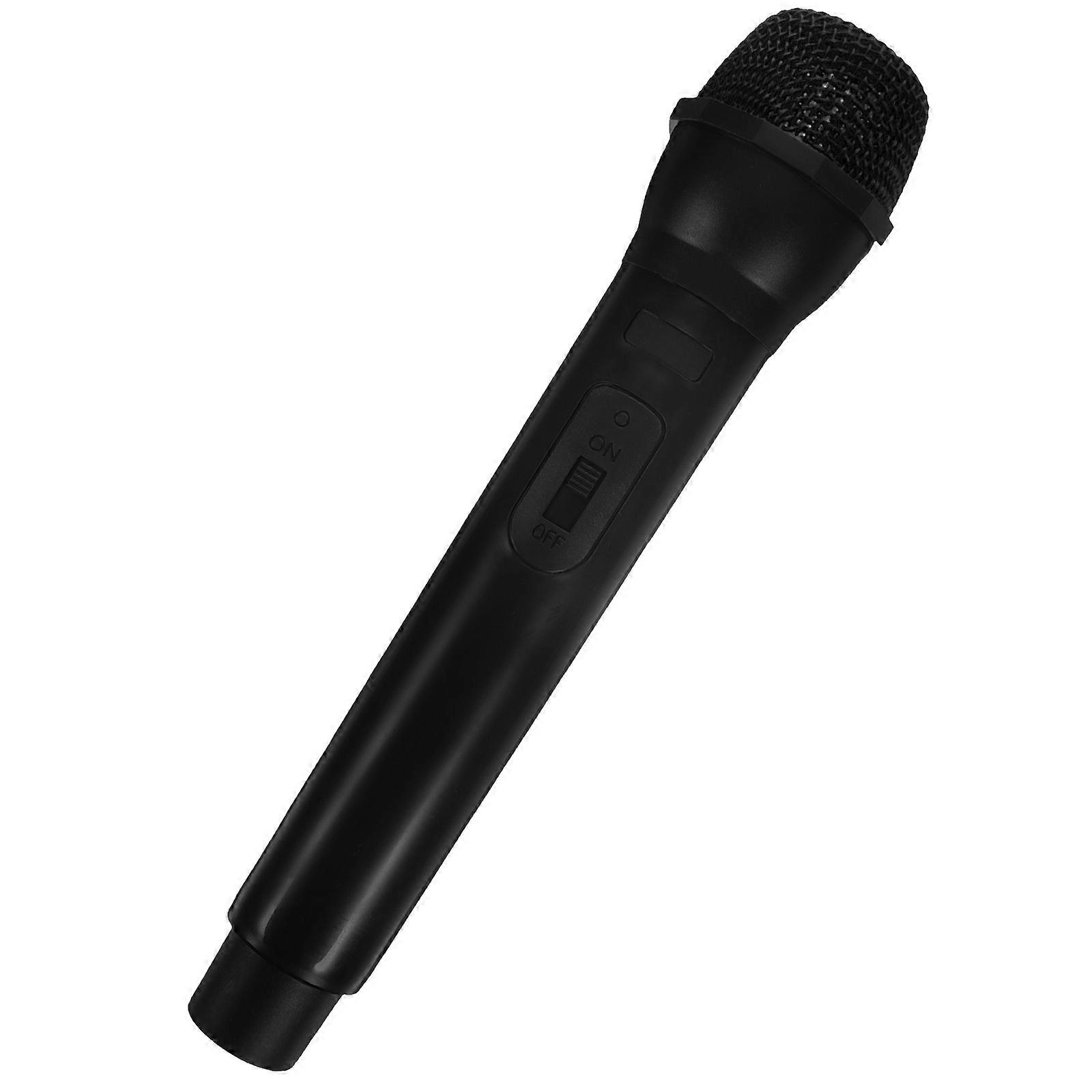 Lightweight Realistic Fake Microphone Prop for Stage Pretend Play Karaoke Gift Simulation Model Portable Indoor Outdoor
