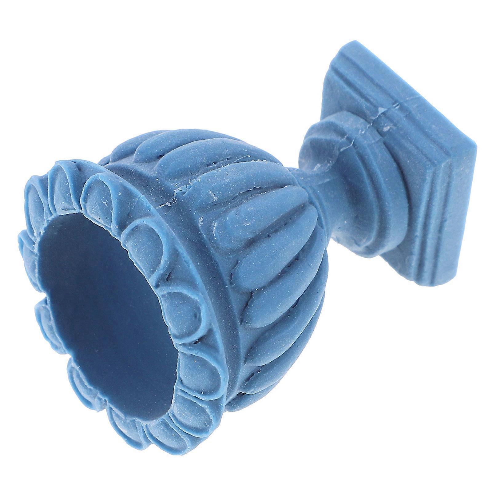 Tiny Planter Model Mini Garden Decorative Flower Pot Office Decoration Realistic Design 1Set