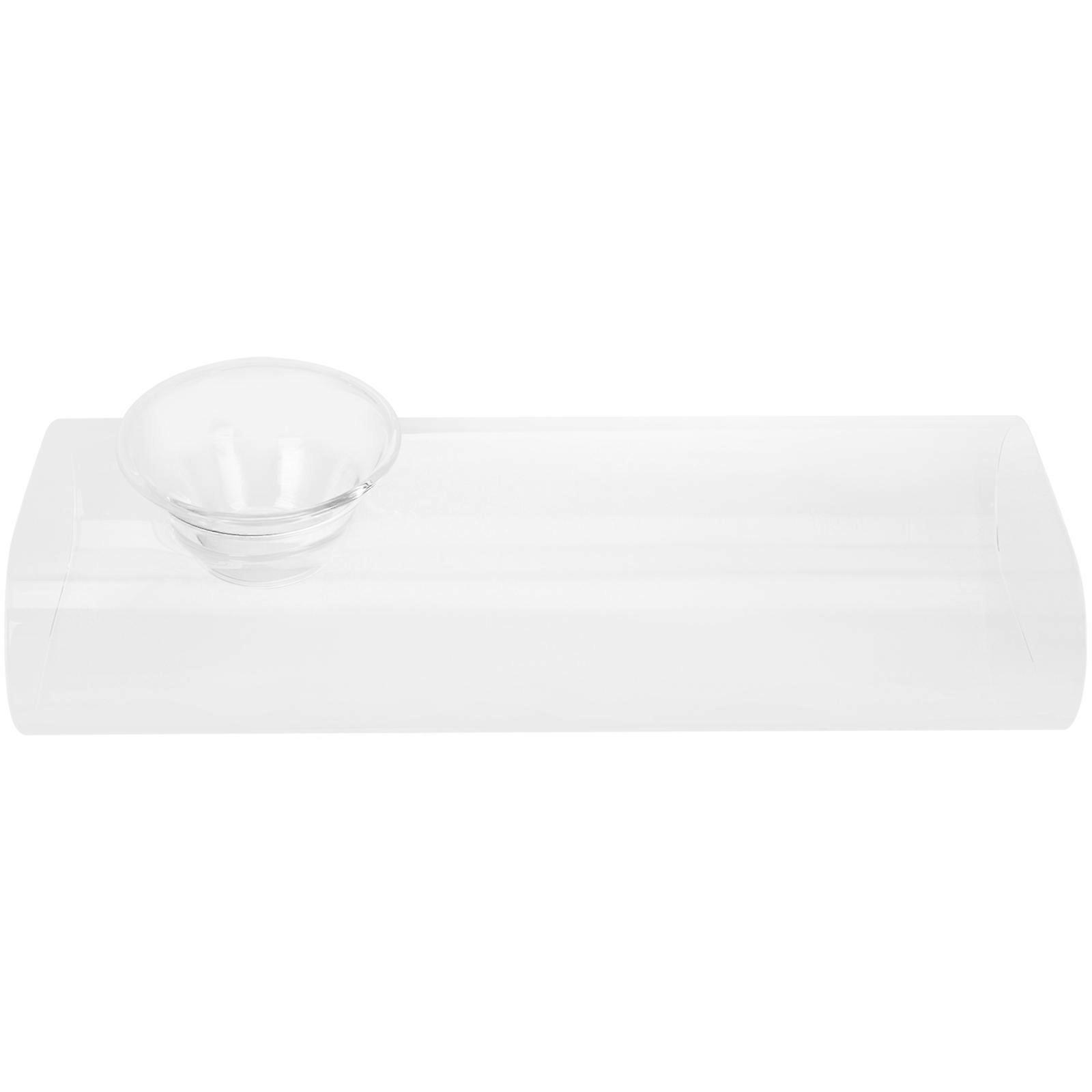 Household Salad Bowl Glass Serving Bowl With Dry Ice Container For Modern Design Round Shape 1Set