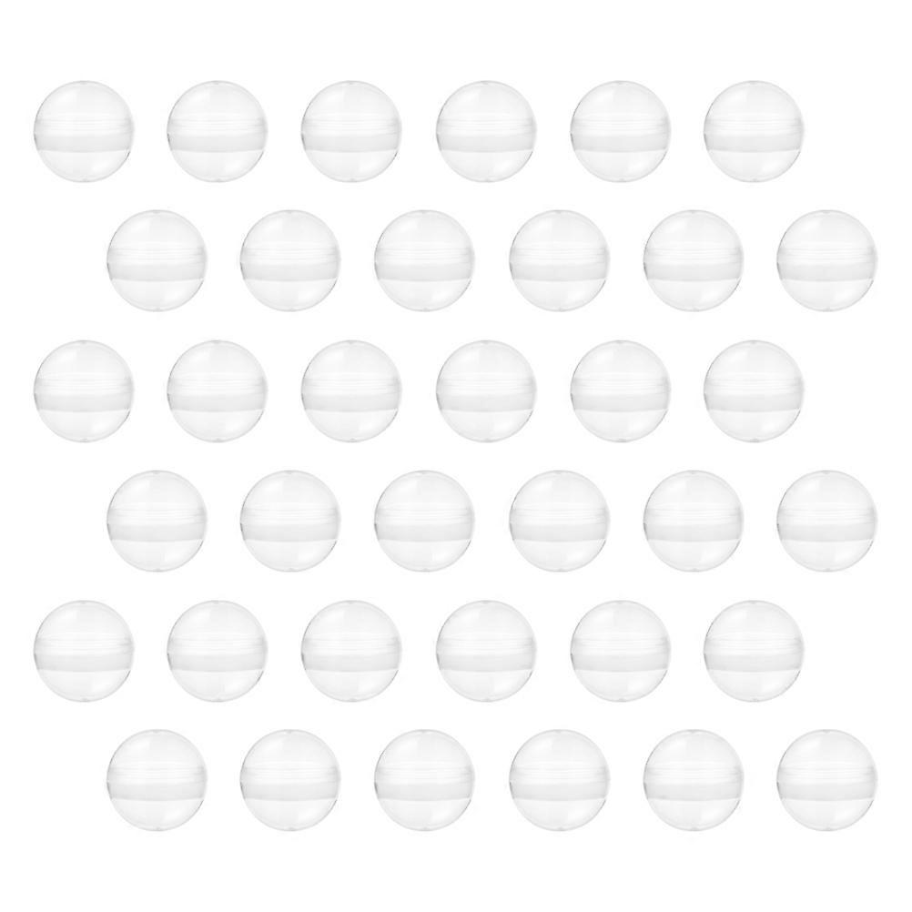 100pcs Transparent Round Capsules for Vending Machines, Clear Storage Containers for Prizes, DIY Crafts, and Display Supplies