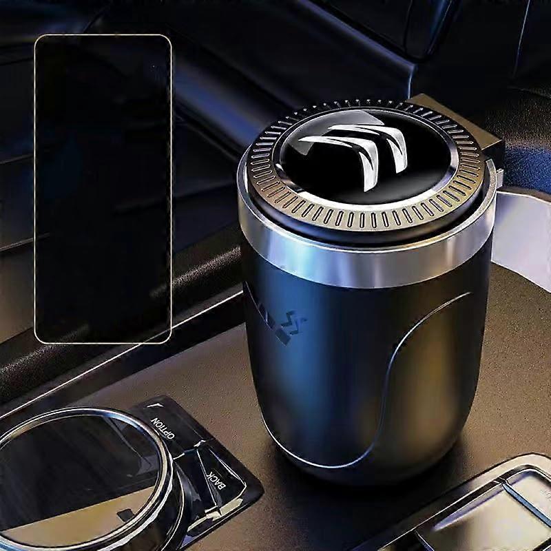 Portable Car Ashtray for Citroen C3 20092013, Mini Trash Can Drink Holder, Portable Vehicle Smoke Cigarette Automobile Interior Accessory