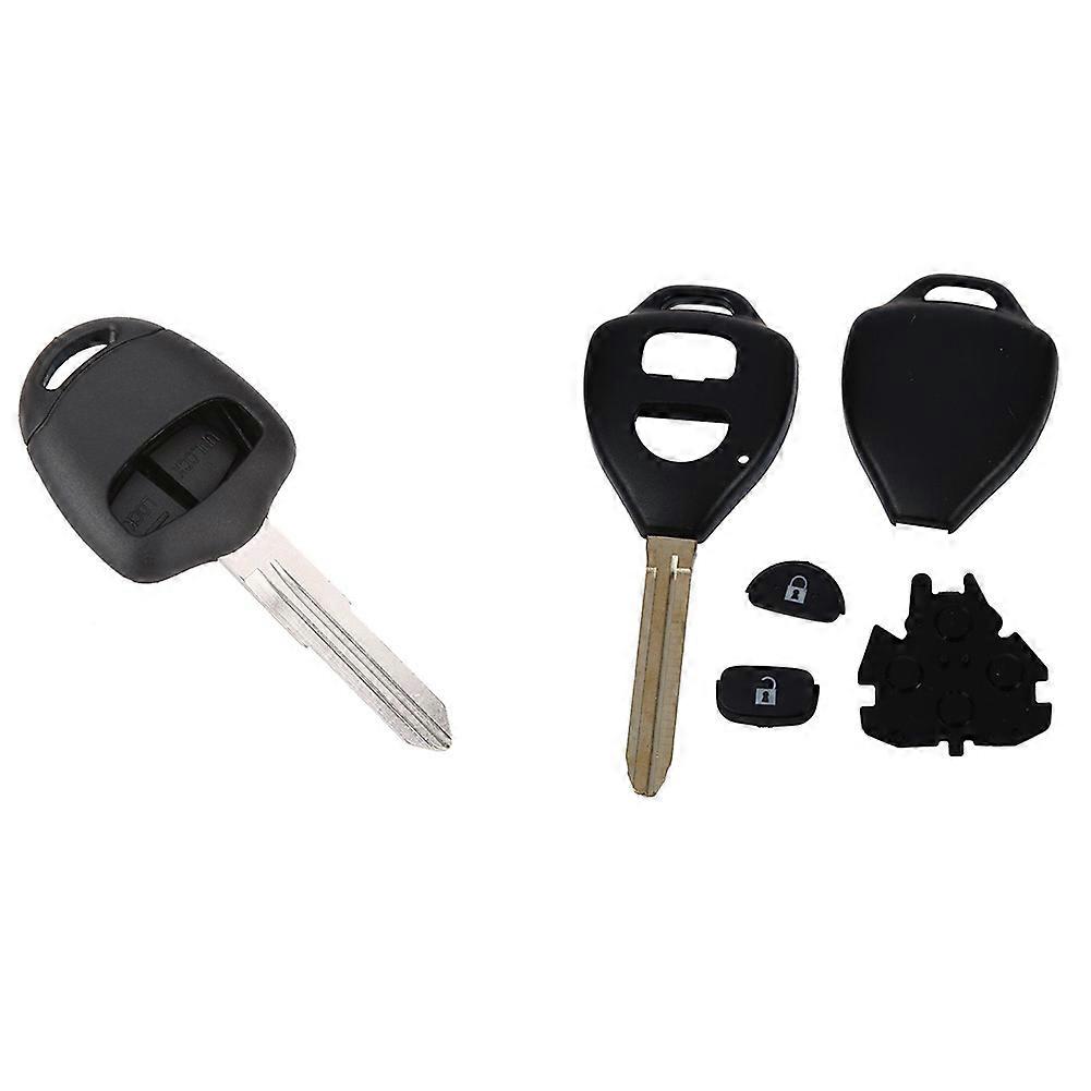 2 Button Shell Key PLIP Remote Key with 2 Buttons Keyless Entry Remote Car Key Fob Shell Case Protec