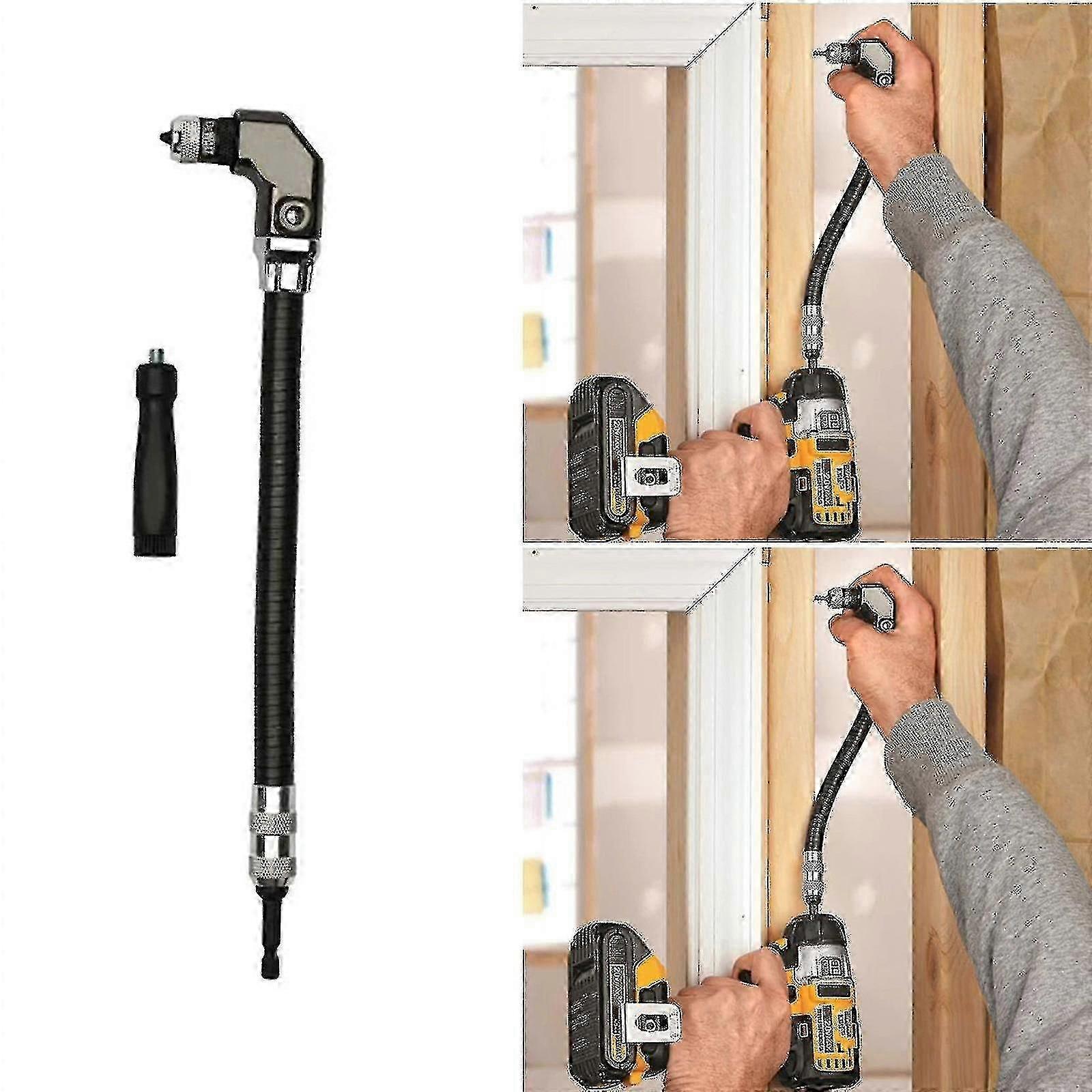 2025 Utton Tools 1/4 Hex Flexible Right Angle Drill / Driver Attachment Woodworking