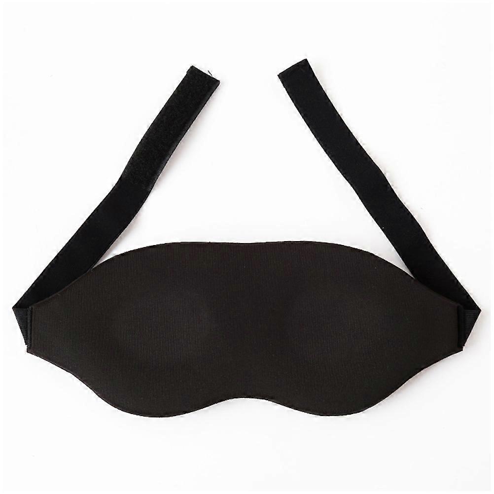 3D Eye Mask with Rebound Sponge for Blocking Light Ergonomic Design Black for Nap at Home or Travel