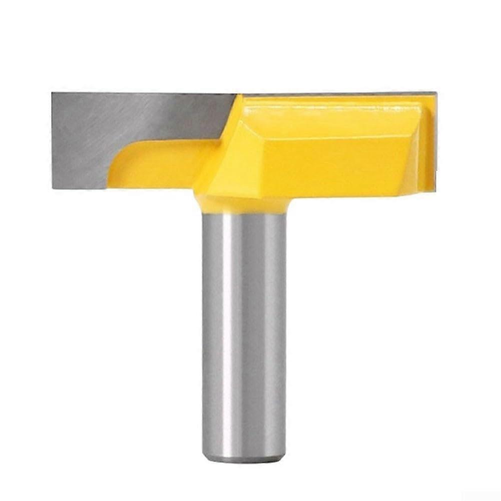 Heavy Duty 12mm Shank Woodworking Router Bit for Flattening Plates, Precision Cutting, and Durable Performance
