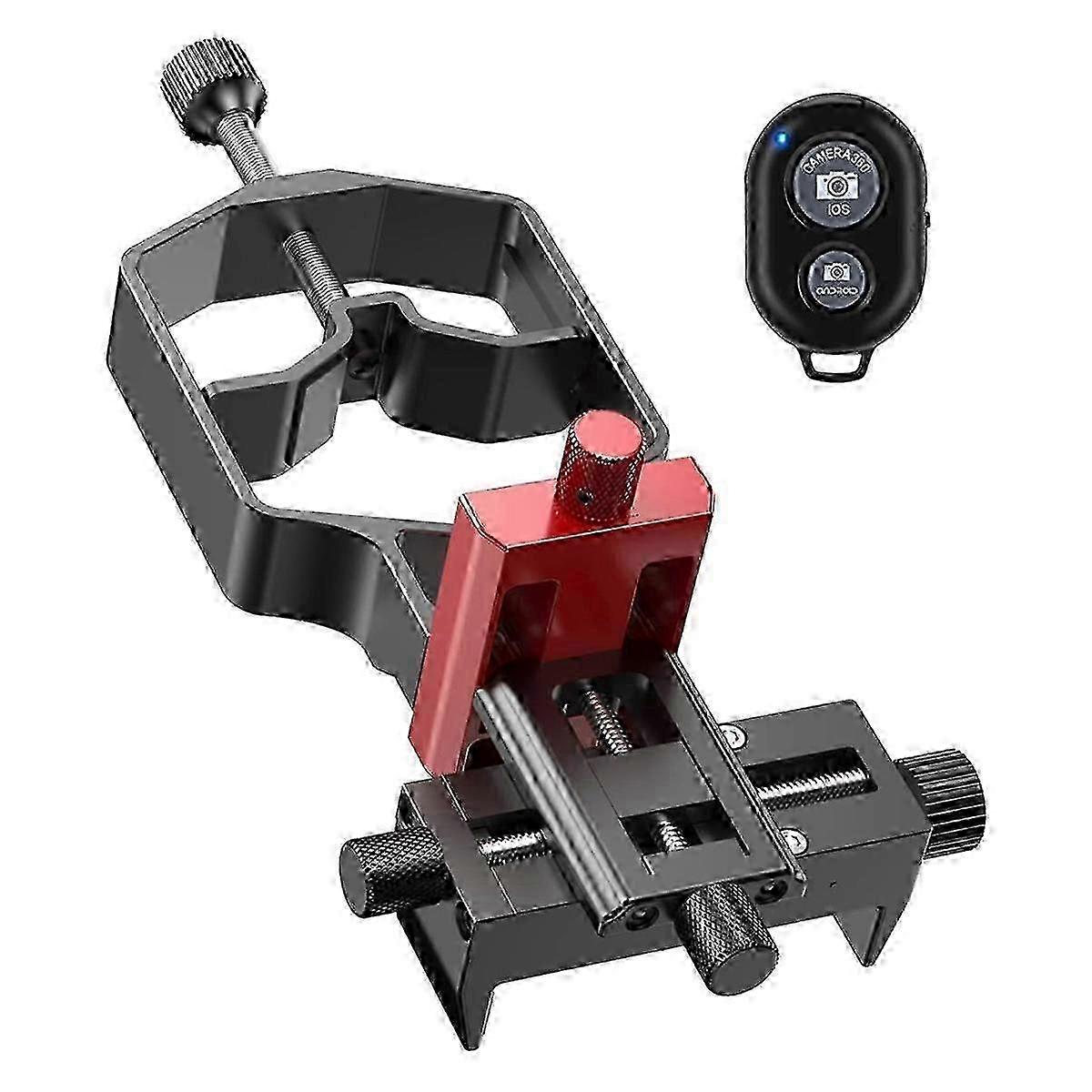 Universal Smartphone Telescope Adapter - 3-Axis Metal Mount for Phone Scopes