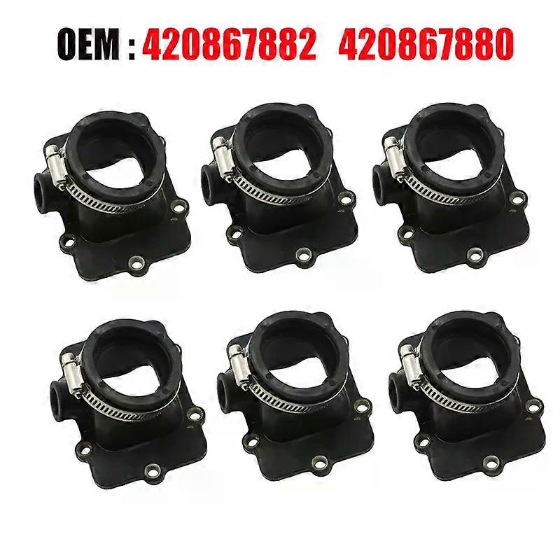 2/4/6Pcs SPI CARBURETOR FLANGE/SOCKET REPLACES for Ski-Doo FORMULE DELUXE / GRAND TOURING / MXZ / SUMMIT /LEGEND 600 for Ski Doo