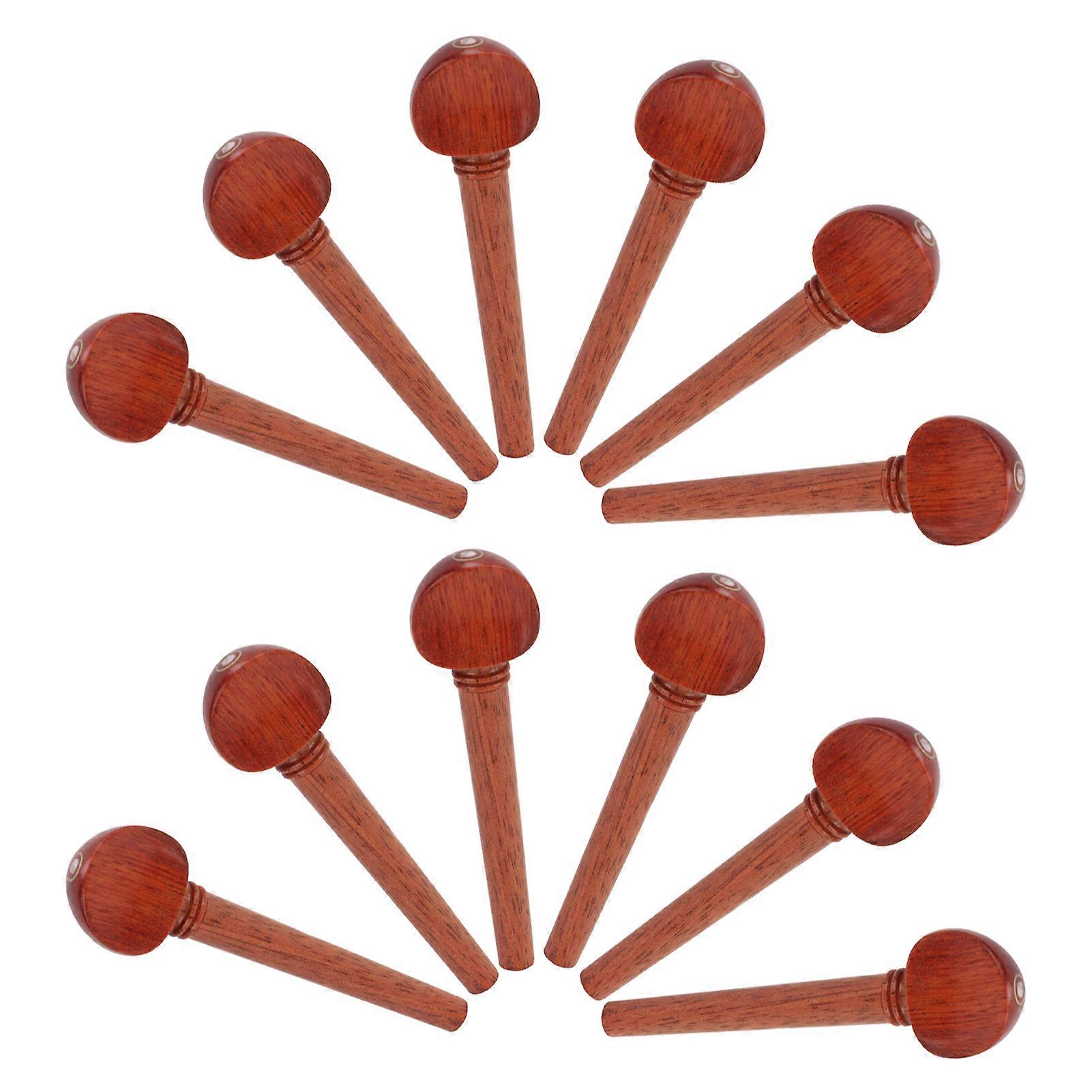 12Pcs String Peg Palisander Stimmgerät Key Pin Tuning Tool Instrument Accessory Set Kit