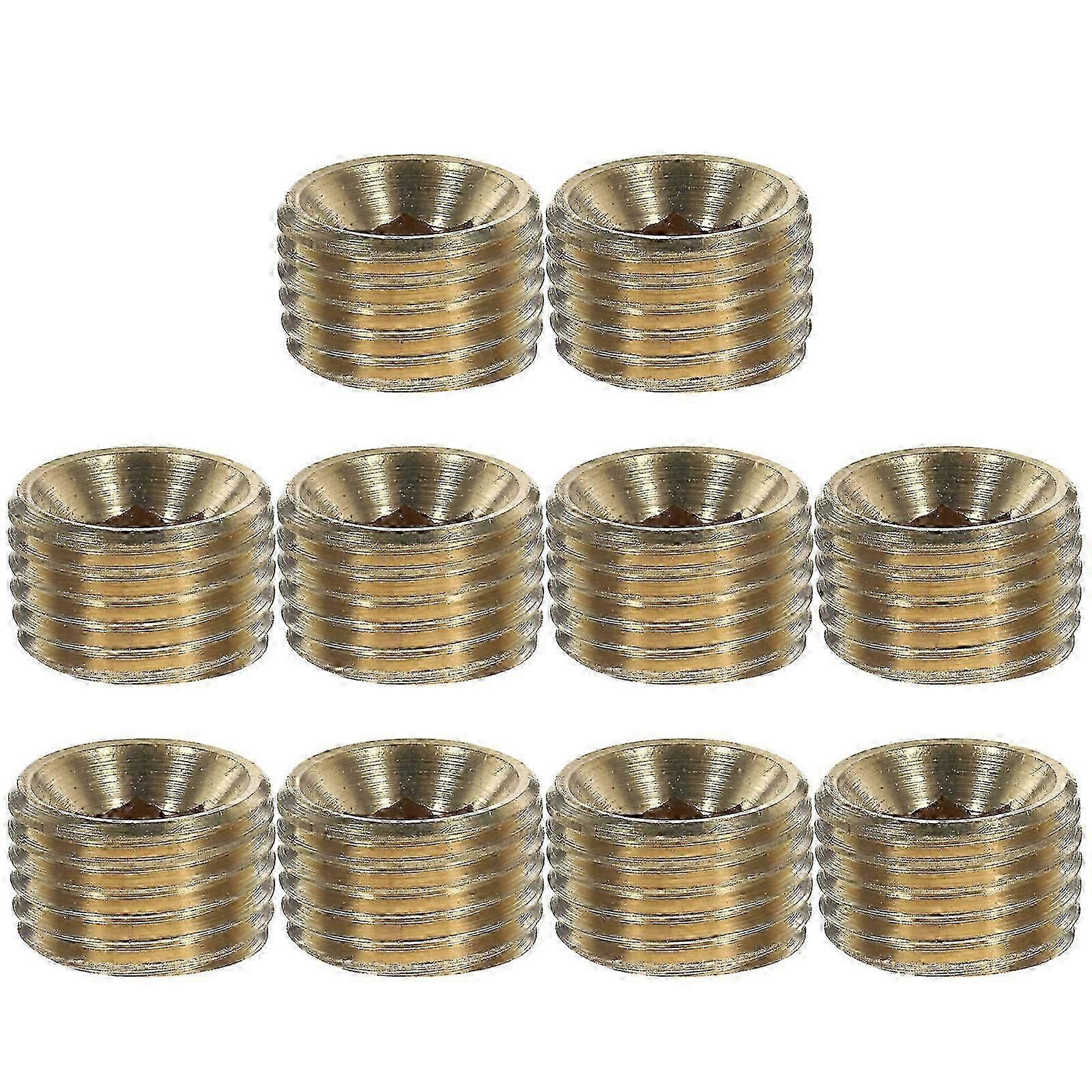 10pcs Pipe Plug 1/4 Npt Plug Pipe Plug Fitting Hose End Cap Pipe Adapter Connector