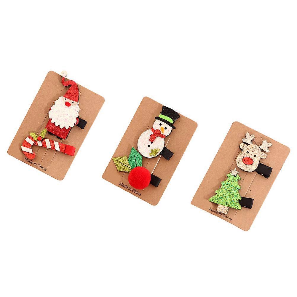 Lovely Hair Clips Featuring Reindeer Themes, Suitable for Party Outfits