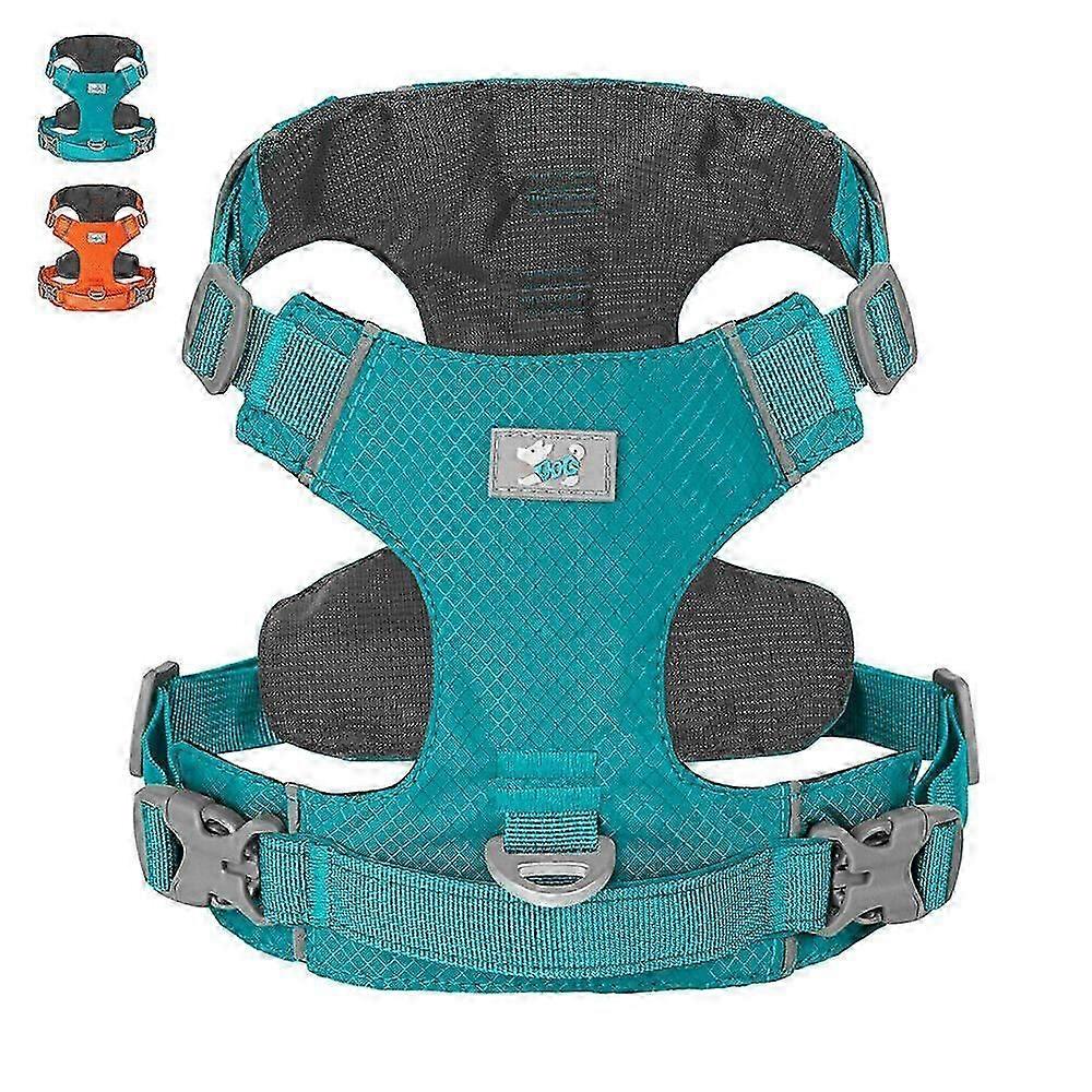 No Pull Dog Harness Reflective Safety Vest Adjustable Waterproof &amp; Padded Handle