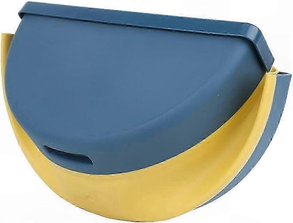 Wall-Mounted U-Shaped Trash Bin with Large Opening for Kitchen Bathroom Car Use Foldable Design Space Saving Solution