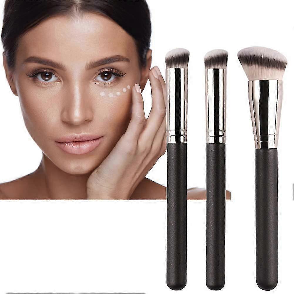 Foundation Make Up Pinsel Set, Foundation Pinsel,make Up Pinsel Set,concealer Pinsel,make Up Pinsel Fr Foundation,puder,rouge,concealer,3pcs