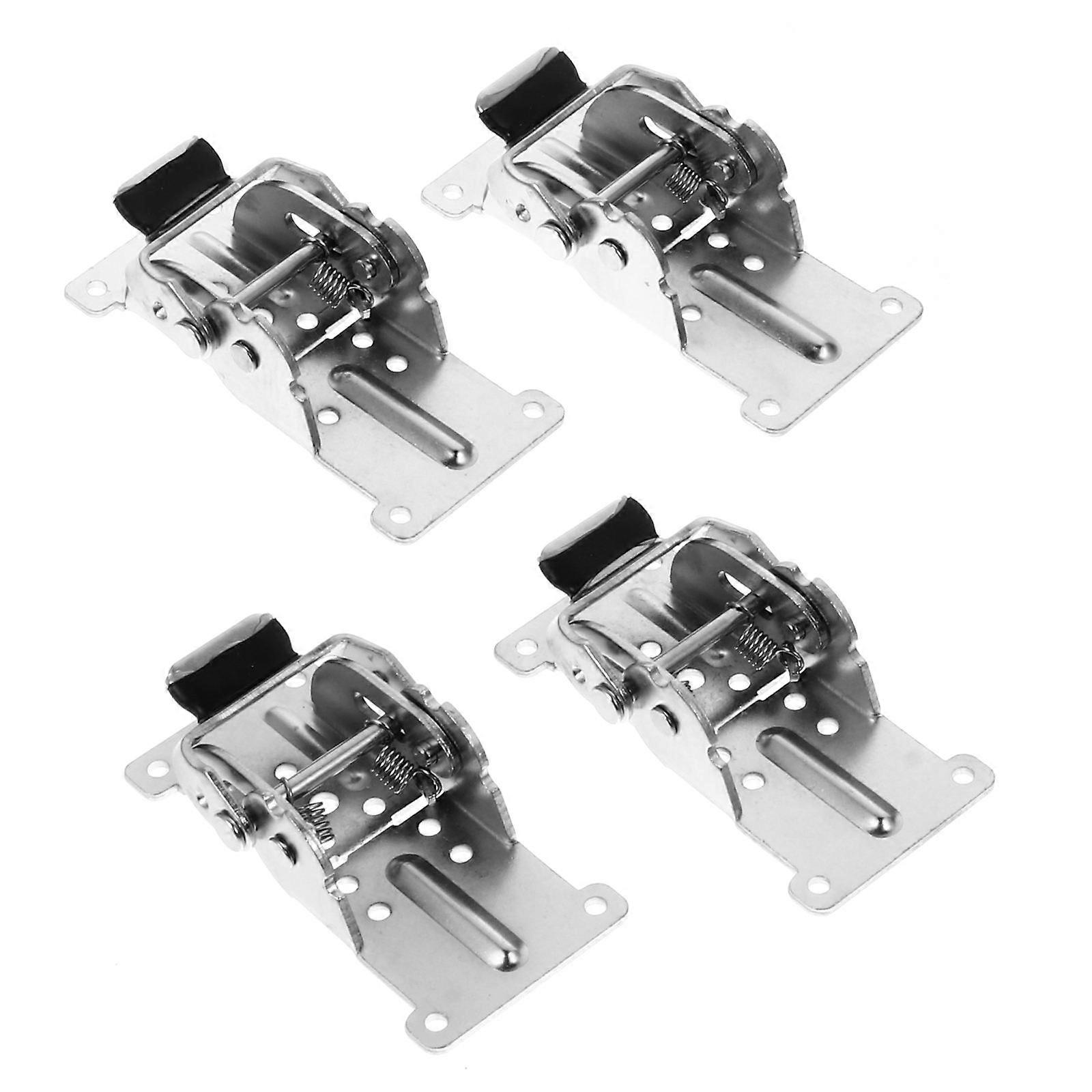 Brackets for Shelves Hidden Table Holder Hinge for Folding Shelf Silver Iron Durable 4Pcs